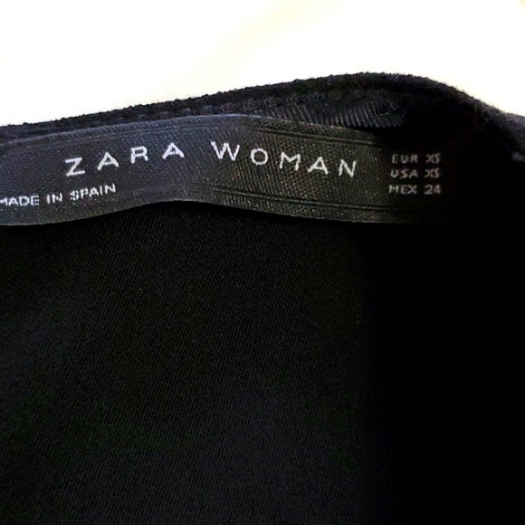 ZARA Woman black assymetrical Top Size XS - Picture 7 of 8